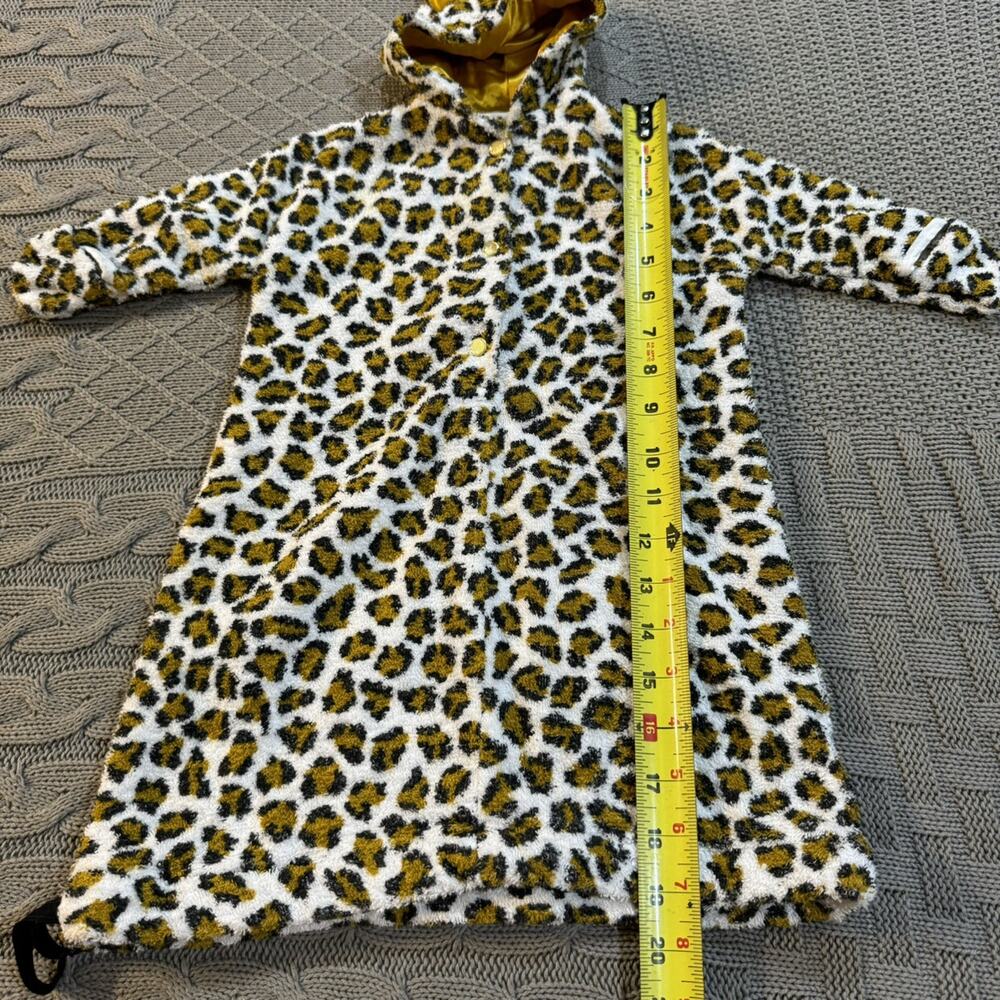 Vintage Handmade Leopard Toweling/Outdoor Hooded Baby Sack ~ 3/6Ml - Picture 11 of 13